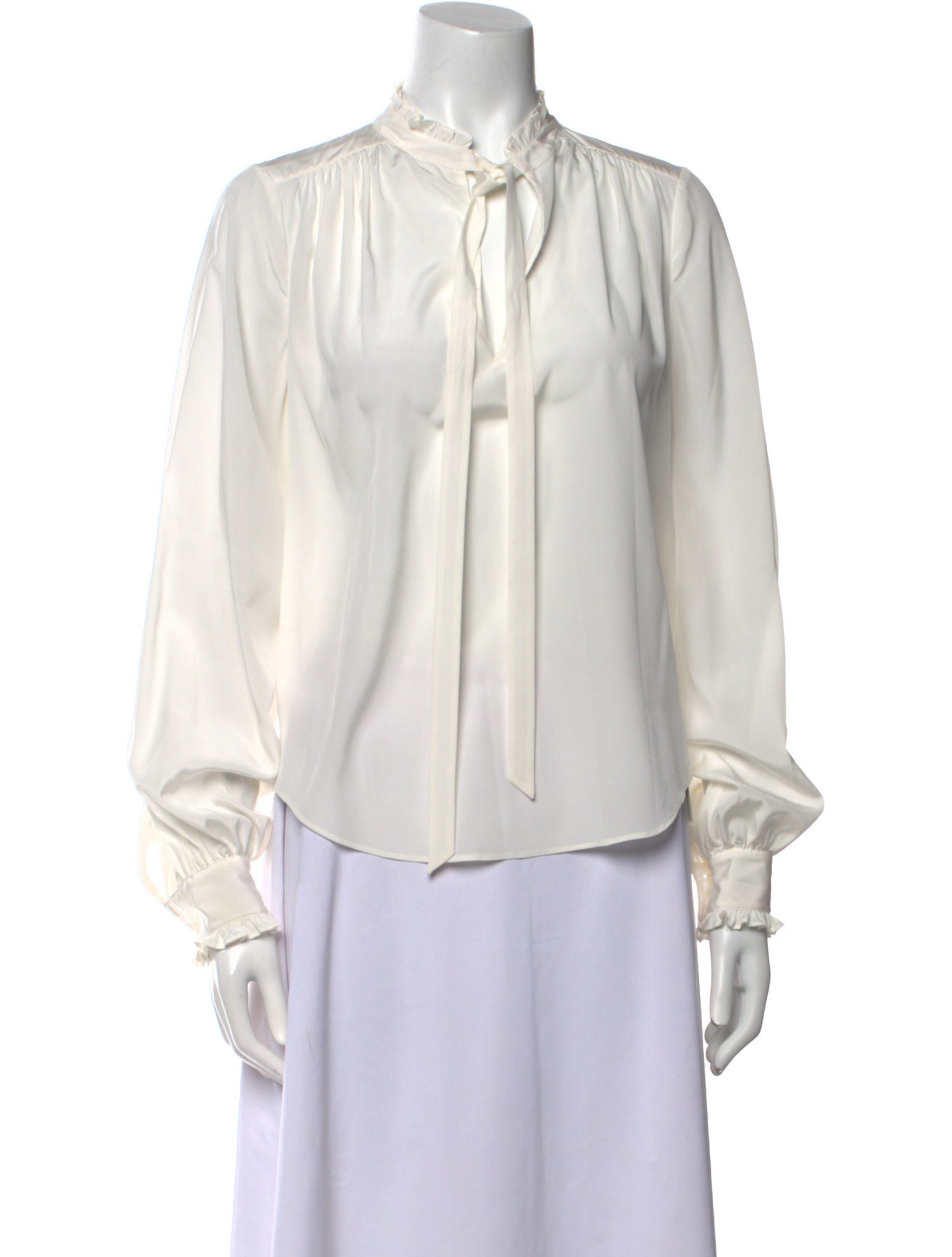 Veronica Beard Silk Mock Neck Blouse